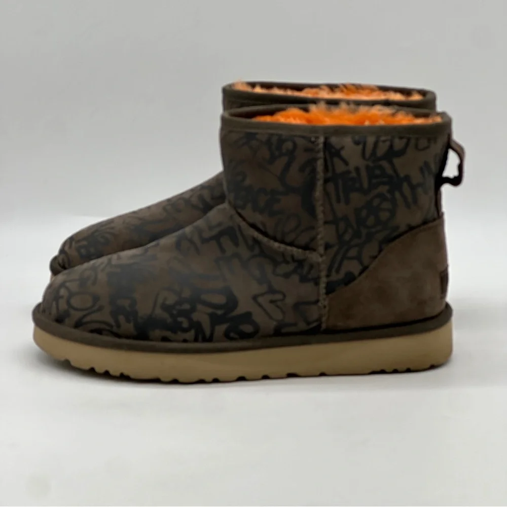 UGG Classic Street Graffiti Mini Boot. Size 9